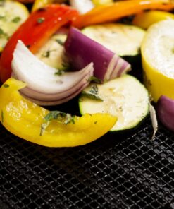 Cestari BBQ Grill Mats Non Stick Grill Toppers- Extra Large Cut to Fit - Pizza Oven Screen - Heavy Duty PFOA Free Grill Mesh Set of 2 15 715PnBWhmqL