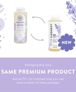 The Honest Company Foaming Bubble Bath | Gentle for Baby | Naturally Derived, Tear-free, Hypoallergenic | Lavender Calm, 12 fl oz 31 715PpHAV L