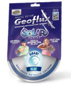 Geospace GeoFlux Mesmerizing 3-D Kinetic Sculpture & Interactive Spring Toy; Chrome 9 715PysTI1fL