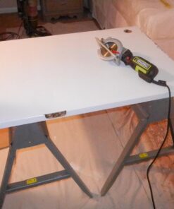 Rockwell 4-1/2” Compact Circular Saw, 5 amps, 3500 rpm, with Dust Port and Starter Kit– RK3441K , Black 46 715QG7vq4L