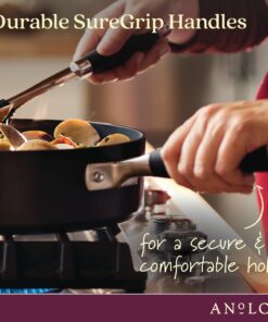 Anolon Advanced Home Hard-Anodized Nonstick 11-Piece Cookware Set (Onyx) 17 715QV3F4mDL