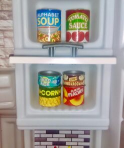 Melissa & Doug Let's Play House! Grocery Cans Play Food Kitchen Accessory ,3+ years- 10 Stackable Cans With Removable Lids 43 715QanCMXPL