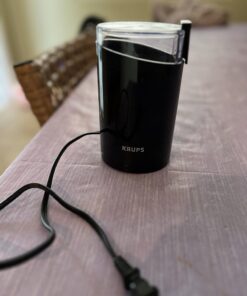 Krups Coffee and Spice Grinder 12 Cup Easy to Use, One Touch Operation 200 Watts Dry Herbs, Nuts Black Blade Grinder 35 715RBSxzsaL