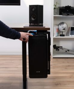 VIVO Adjustable Under Desk and Wall PC Mount, Computer Case CPU Holder with Swivel Action and Secure Locking, Black, MOUNT-PC01 61 715RuPtDAhL