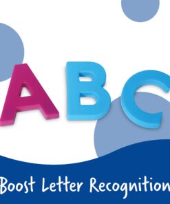 Alternative view of Learning Resources Jumbo Magnetic Uppercase Letters, ABCs, Early Letter Recognition, 40-Pieces, Large Magnetic Letters, Assorted Colors, Ages 3+
