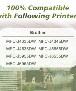 LC406 LC 406 Ink Cartridge Compatible for Brother LC406 with MFC-J4335DW MFC-J4345DW MFC-J4535DW MFC-J5855DW MFC-J5955DW MFC-J6555DW MFC-J6955DW J4335 J4345 4535 J5855 J5955 J6555 J6955 7 715SE157L