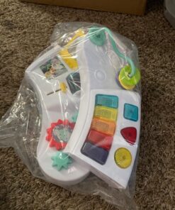 Infantino Music & Lights 3-in-1 Discovery Seat and Booster - Convertible, Infant Activity and Feeding Seat with Electronic Piano for Sensory Exploration, for Babies and Toddlers, Teal 41 715SNtW0TjL