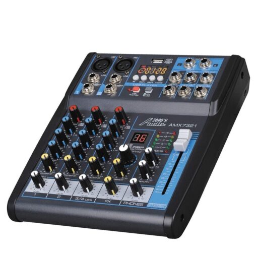 Audio 2000s Audio Mixer Sound Board (4-Channel Bluetooth) 4-Channel Bluetooth