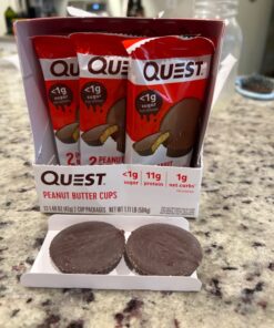 Quest Nutrition High Protein Low Carb, Gluten Free, Keto Friendly, Peanut Butter Cups, 12 Count (Pack of 1) (total- 17.76 Ounce) 45 715SbqarSUL