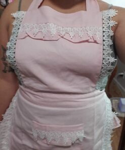 Hyzrz Lovely Home Work Adjustable Apron Cake Kitchen Cooking Women Girls Aprons With Pocket for Gift, Pink 30 715ScPyt3uL