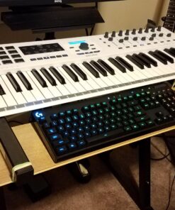 Knox Gear Heavy Duty Z-Style Keyboard Stand - Sturdy Height & Width Adjustable Keyboard Stand - Professional Digital Keyboard Piano Stand or Synth Stand - Piano Keyboard Stand 88 Key or Smaller 30 715SjycRfdL