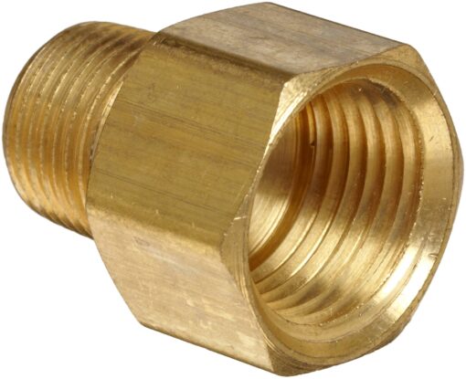 Anderson Metals - 56120-0808 Brass Pipe Fitting, Adapter, 1/2" Male Pipe x 1/2" Female Pipe 1/2" x 1/2"