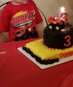 Blaze and the Monster Machines Boys' Short Sleeve T-Shirt by Nickelodeon 4T Red 9 715TaycKHbL