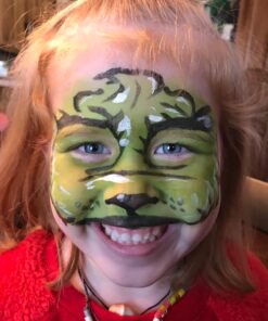 Mosaiz Facepaints Makeup Palette, Facepaint and Body Paint Set, Makeup Kit for Kids Party and Purim Costumes, Make up for Kids and Adults Professional, 18 Colors, 4 Metallic, 3 Brushes 30 Stencils 34 715Tk2wTijL