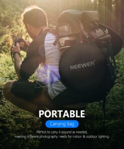 NEEWER 32 Inch/80 Centimeter Light Reflector Light Diffuser 5 in 1 Collapsible Multi Disc with Bag - Translucent, Silver, Gold, White, and Black for Studio Photography Lighting and Outdoor Lighting 80cm 31 715UGbtoDJS