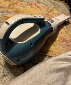 BLACK+DECKER dustbuster AdvancedClean Cordless Handheld Vacuum, Compact Home and Car Vacuum with Crevice Tool (CHV1410L) Blue, White 16 Volt Handheld Vacuum 34 715UJWwhesL