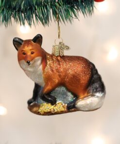 Alternative view of Old World Christmas Ornaments: Wildlife Animals Glass Blown Ornaments for Christmas Tree, Red Fox