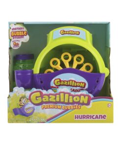 Gazillion Bubbles, Hurricane Bubble Making Machine - Portable Bubble Maker - Instant Bubble Creation - Outdoor Toy for Kids - 4 oz. Bubble Solution Included - Ages 3+ Green 23 715VQXnkTRL