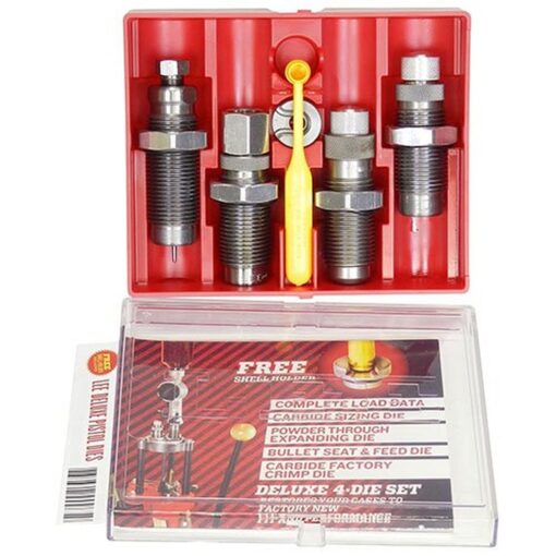 LEE Precision 90963 9-mm Carbide 4-Die Set Luger (Grey) Gunsmithing Tools