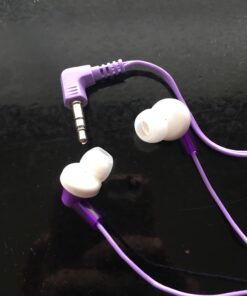 Panasonic ErgoFit Wired Earbuds, In-Ear Headphones with Dynamic Crystal-Clear Sound and Ergonomic Custom-Fit Earpieces (S/M/L), 3.5mm Jack for Phones and Laptops, No Mic - RP-HJE120-V (Purple) Purple 44 715Vm3eB19L