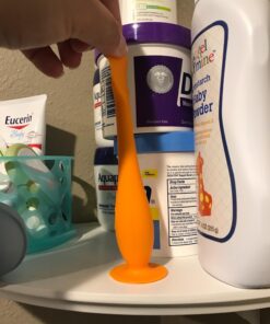 Bumco Baby Diaper Rash Cream Applicator - Baby Bum Brush Diaper Cream Spatula for Butt Paste Diaper Cream - Newborn Baby Essentials, Perfect for Baby Registry, Baby Shower Gifts - Orange 33 715W5VfcyVL