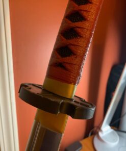 Sparkfoam 39" Foam Samurai Sword (1) + Plastic Scabbard Bundle (1) Cross Guard w/ Black Handle 11 715WGmOP7xL