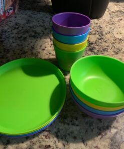 Munchkin® 12pc Baby and Toddler Feeding Supplies Set - Includes Plates, Bowls, and Cups 12pk Set 38 715Wf4KfuXL