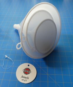 Norpro Plastic Funnel, Set of 3, Set of Three, White 27 715WqbzFb0L