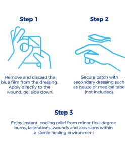 SilverSeal Burn and Wound Dressing | Hydrogel Pads with X-Static Silver | Soothing, Moist & Protective | Burns, Cuts & Wounds | 4 Sterile Dressings 4"x4" Patch (4 Count) 46 715X6gLPCYL