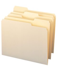 Smead File Folder, 1/3-Cut Tab, Letter Size, Manila, 100 per Box (10381) 6 715YKFRleJL