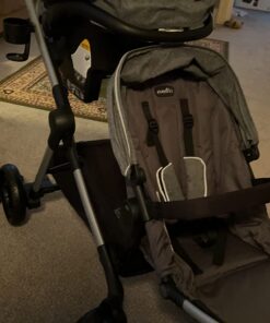 Evenflo Pivot Xpand Modular Travel System with SafeMax Infant Car Seat Percheron Gray 42 715Z0R8hP1L