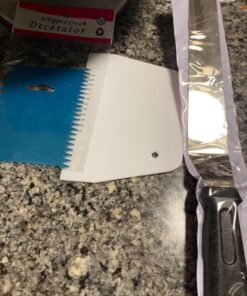 Cake Stand Revolving Cake Turntable - TangChu Heavy Duty Aluminium 12 Inch Cake Decorating Supplies with 1 Icing Spatula and 2 Comb Icing Smoother, Cake Decorating Kit, Rotating Display Stand 30 715ZFMe wGL