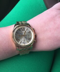 Michael Kors Women's Lexington Gold-Tone Watch MK5556 10 715ZLlw5djL