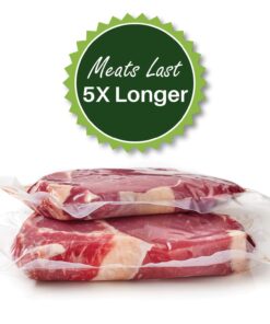 2 Rolls 8-Inch-by-50-Foot Vacuum Food Sealer Bags - Compatible with Foodsaver Machines - Embossed Commercial Grade Make-Own-Size Sous Vide or Storage 1 26 715bGysfo6L 1