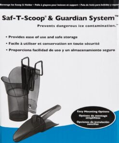 Carlisle FoodService Products SI5000 Polycarbonate Saf-T-Scoop and Guardian System, 6oz to 10oz, for Bar and Beverage Station, Blue 7 715bQd ilL