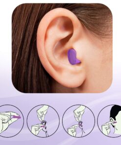 MOLDEX Soft Foam Earplugs 40 Pairs Ear Plugs for Sleeping, Snoring, Work, Travel, Shooting - 33dB Highest NRR Made in USA 40 Pair (Pack of 1) Purple 5 715d 2dFvOL
