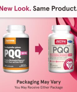 Alternative view of Jarrow Formulas PQQ 10 mg - 30 Servings (Capsules) - Aids Mitochondrial Biogenesis & Metabolism - Supports Brain, Heart Health & Cognitive Function - PQQ Dietary Supplement - Gluten Free