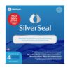 SilverSeal Burn and Wound Dressing | Hydrogel Pads with X-Static Silver | Soothing, Moist & Protective | Burns, Cuts & Wounds | 4 Sterile Dressings 4"x4" Patch (4 Count) 23 715d0VyyVdL