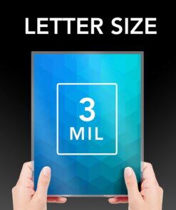 GBC Laminating Sheets, Thermal Laminating Pouches Letter Size, 3mil, HeatSeal Crystal Clear, 200 Pack (3202062) 5 715d1SL5Z4L 1