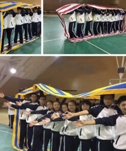 Alternative view of KINDEN Teamwork Games Group Learning Activity Fun Playing Run Mat for Kids and Adults Field Day Game Color002-20ft