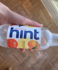 Hint Water Clementine (Pack of 12), 16 Ounce Bottles, Pure Water Infused with Clementine, Zero Sugar, Zero Calories, Zero Sweeteners, Zero Preservatives, Zero Artificial Flavors 16 Fl Oz (Pack of 12) 19 715eDD277zL