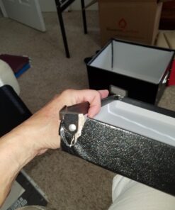 Snap-N-Store File Storage Box & Organizer - 1 Pack - 16.125 x 13.125 x 9.875 Inch Letter/Legal Size Portable File Box with Lid for Documents - Back To School Supplies for Students - Glossy Black Letter/Legal File 23 715eS4raJYL 3