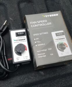 VIVOSUN Variable Fan Speed Controller, Speed Adjuster for Inline Duct Fan in Ventilation System Power Cord 34 715ecG3egpL
