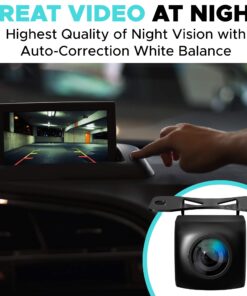 Alternative view of HD Backup Camera Night Vision - Reverse Camera for Car - Waterproof Universal OEM Auto Back Up Car Rear View Camera for Pickup Trucks SUVs RVs Vans - Super Wide Angel 149 Degrees - High Definition Black