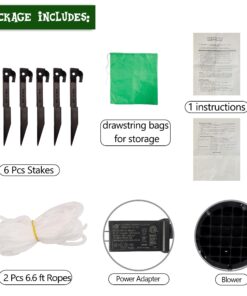 Lulu Home 9FT Christmas Inflatable Decorations, Giant Blow Up Lighthouse Air Arch with Welcome Santa, Xmas Lighted Blowups with Drawstring Bags for Winter Yard Lawn Garden Decor 9ft Santa Arch 10 715fEJ0K4eL