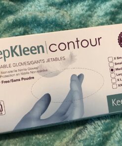 Superior Glove KeepKleen Contour Work Nitrile Gloves (100 Count) Latex Free Glove, Disposable Gloves, Powder Free, 9" Length - RDCNPF (Medium) Medium (100 Count) Blue 23 715fP7IVmQL