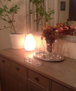 Himalayan Glow HS-1003 Himalayan Hand Carved Crystal Salt Lamp with Wooden Base, 6-7 LBS, Pink 77 715fQv49gpL