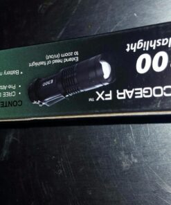 Small Pocket LED Tactical Flashlights - EcoGear FX E300 - 3 Light Modes, Adjustable Zoom, Water Resistant with Attached Belt Clip - Mini EDC Flashlight That Makes Great Gifts for Men 1 PACK 23 715fd0vGjnL