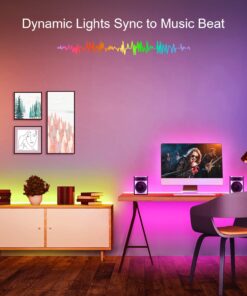 Nexillumi 100 ft LED Lights for Bedroom with Remote Color Changing LED Strip Lights 100FT 26 715fj7fGTUL