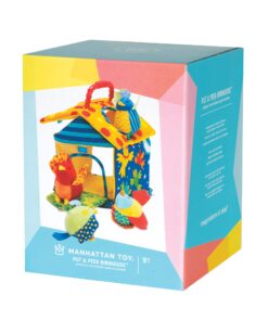 Manhattan Toy Put and Peek Birdhouse Soft Activity Toy 7.5 x 7.5 x 9 inches 15 715fntsCHiL